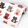 Papel de Parede Adesivo Quarto Teens Gatinhos Gatos Fofos - 3