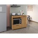 Ver imagem 2 de Balcão Armario Freijo para Cooktop 4 Bocas Moderno Espaçoso com Gavetas Mp