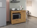 Ver imagem 2 de Balcão Armario Freijo para Cooktop 4 Bocas Moderno Espaçoso com Gavetas Mp