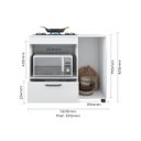 Ver imagem 3 de Balcão Armario Freijo para Cooktop 4 Bocas Moderno Espaçoso com Gavetas Mp