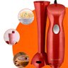 Mixer Alimentos Vermelho Copo 500ml Processador Misturar Triturar Bater Sucos 200w 127V Shake Gourme - 6