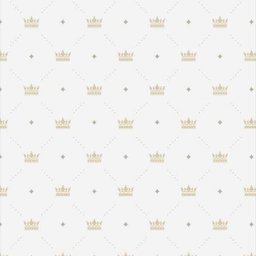 Papel de Parede Adesivo Infantil Unissex Listrado Bege Coroa - 3