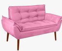 Ver imagem 1 de Kit 01 Namoradeira Opala 02 Lugares Decorativa Suede