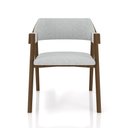 Ver mais imagens de Kit 6 Cadeiras Sala de Jantar e Jogos Carteados Madeira Maciça Poker Linho Cinza-nogueira G42 -