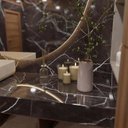 Ver imagem 1 de Adesivo para Pia Bancada Alltak Decor Mármore Nero Brilho
