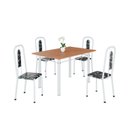 Ver imagem 2 de Conjunto para Sala de Jantar com 4 Cadeiras Lívia Branco/Preto