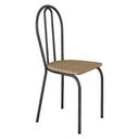 Ver imagem 4 de Kit 6 Cadeiras de Cozinha Texas Estampado Rattan Pés de Ferro Cromo Preto - Pallazio