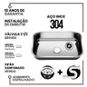 Cuba Cozinha Aço Inox American Steel 304 56x34x14 Numero 2 - 1