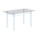 Ver imagem 4 de Conjunto de Mesa Tubular com 6 Cadeiras Lara Branco/Preto
