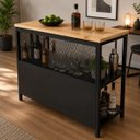 Ver imagem 2 de Bancada Ilha para Cozinha Design Industrial 1,40m x 40cm