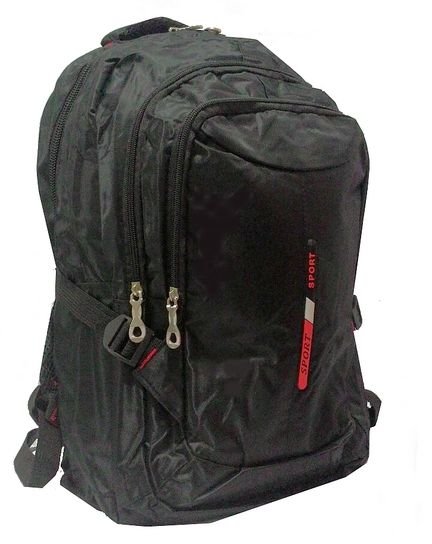Mochila Grande Esportiva Escolar Faculdade Preta 15 L - 1