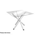 Ver imagem 2 de Base Mesa de Jantar Volga M008 Aço Cromado S/ Tampo Cromada - Kappesberg