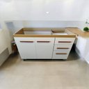 Ver imagem 3 de Gabinete de Cozinha Aurora 120cm Freijó/off White S/tampo - Nathan