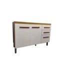 Ver imagem 2 de Gabinete de Cozinha Aurora 120cm Freijó/off White S/tampo - Nathan