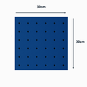 Ver imagem 3 de Chapa Perfurada Pegboard 30 X 30 Cm - Azul