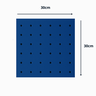 Chapa Perfurada Pegboard 30 X 30 Cm - Azul - 3