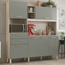 Ver imagem 2 de Cozinha Compacta 6 Portas 2 Gavetas Selecta 96211 Avena Menta Demobile