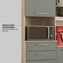 Ver mais imagens de Cozinha Compacta 6 Portas 2 Gavetas Selecta 96211 Avena Menta Demobile