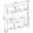 Ver imagem 3 de Cozinha Compacta 6 Portas 2 Gavetas Selecta 96211 Avena Menta Demobile