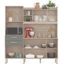 Ver imagem 6 de Cozinha Compacta 6 Portas 2 Gavetas Selecta 96211 Avena Menta Demobile