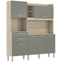 Ver imagem 1 de Cozinha Compacta 6 Portas 2 Gavetas Selecta 96211 Avena Menta Demobile
