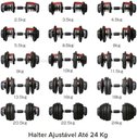 Ver imagem 4 de Halter Dumbbell Ajustável até 24kg Musculação