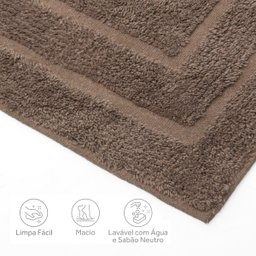 Tapete para Banheiro Happy Marrom 40cmx60cm Kapazi - 4