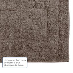 Tapete para Banheiro Happy Marrom 40cmx60cm Kapazi - 5