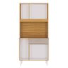 Cozinha Kit Cassia 6 Portas Damasco Off White - Poquema - 3