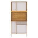 Ver imagem 3 de Cozinha Kit Cassia 6 Portas Damasco Off White - Poquema