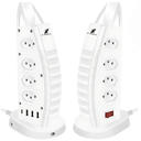Ver imagem 1 de Filtro de Linha Torre Extensão 8 Tomadas Usb/tipo-c 2m X-cell