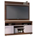 Ver imagem 2 de Rack Yara e Painel Maia Tv 55 Pol 136 Cm 5016 Nogueira Real Off White Colibri