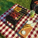 Ver imagem 7 de Churrasqueira Portátil para Espetinhos Camping Praia Mor