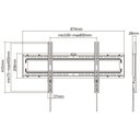 Ver imagem 4 de Suporte Tv Fixo Slim 43 a 89 Cfx800 Central Suportes Telas Grandes