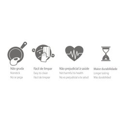 Jogo de Panelas Alumínio Revestimento Interno em Antiaderente 6 Peças Vermelho Tramontina - 5 Jogo de Panelas Alumínio Revestimento Interno em Antiaderente 6 Peças Vermelho Tramontina - 5