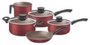 Ver imagem 1 de JOGO DE PANELAS 5PCS PARIS VERMELHO ANTIADERENTE TRAMONTINA