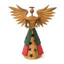 Ver imagem 1 de Querubim Rústico De Natal Com Livro Para Decoração de Mesa Libertas Rosas Artesanato Anjo Natalino C