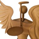 Ver imagem 6 de Querubim Rústico De Natal Com Livro Para Decoração de Mesa Libertas Rosas Artesanato Anjo Natalino C