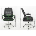 Ver mais imagens de 2x Cadeira de Escritório Mesh Ergonômica Bestchair Home Office - Preta - Kit