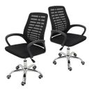 Ver imagem 1 de 2x Cadeira de Escritório Mesh Ergonômica Bestchair Home Office - Preta - Kit