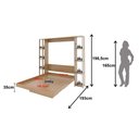 Ver imagem 4 de Cama Dobrável Cm8040 Amêndoa - Tecno Mobili