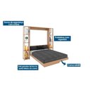 Ver imagem 3 de Cama Dobrável Cm8040 Amêndoa - Tecno Mobili