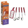 JOGO UTENSÍLIOS INOX 5 PEÇA EASY VERMELHO TRAMONTINA - 2