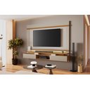 Ver imagem 1 de Painel para Tv até 75'' Nt1370 Off White/freijó Notável Móveis