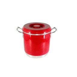Caldeirão Hotel Com Alça Alumínio Vermelho 10 Litros - 1