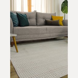 Tapete para Sala Tear Artesanal Antiderrapante Itália 1,40x2,00 Cru - 4