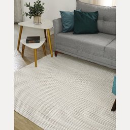 Tapete para Sala Tear Artesanal Antiderrapante Itália 1,40x2,00 Cru - 3