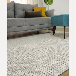 Tapete para Sala Tear Artesanal Antiderrapante Itália 1,40x2,00 Cru - 1