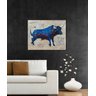Quadro Touro Bullish Pintura Original 100 X 130 Cm Joarez Filho Bullish, Bull, Touro, Mercado de Açõ - 4