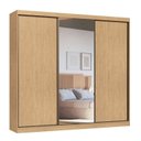 Ver imagem 5 de Guarda-Roupa 3 Portas de Correr 4 Gavetas com 1 Espelho 100% MDF Imperial New Marrom/Angelin/Duna